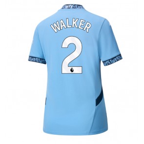 Manchester City Kyle Walker #2 Hemmatröja Kvinnor 2024-25 Kortärmad